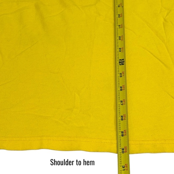Y2K Abercrombie & Fitch Sun Yellow Muscle Tee Embroidered Collegiate Men's XXL - Picture 8 of 8